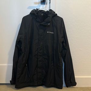 Black Columbia omni-tech winter ski jacket size medium